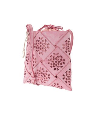 genten フラッターバスケット ショルダーバッグ サクラピンク