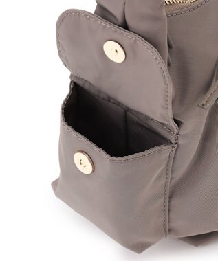 23区 【先行予約】ナイロン サイドポケット ショルダーバッグ グレージュ系