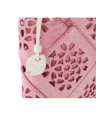 genten フラッターバスケット ショルダーバッグ サクラピンク