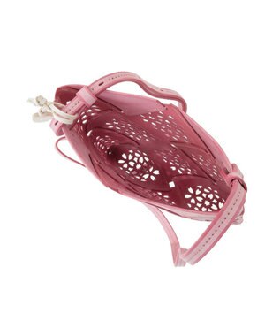 genten フラッターバスケット ショルダーバッグ サクラピンク