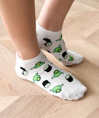 WEGO フードチェンジ総柄ショートソックス 柄4