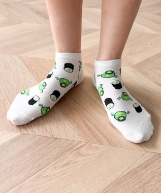 WEGO フードチェンジ総柄ショートソックス 柄4