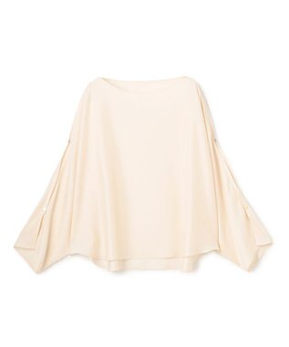 BEIGE， PERIDOT / 2WAYスリーブ ドレープブラウス Ecru
