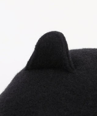 ANY KIDS ネコ耳ベレー帽 ブラック