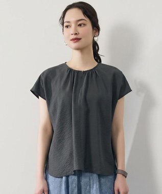 自由区 S 【セットアップ対応】エアリーツイルプルオーバー ブラウス