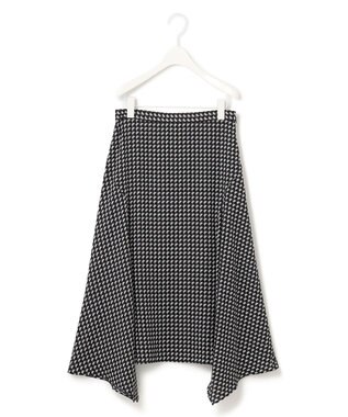 ICB 【洗える】 スモールパターンプリント  スカート ブラック系5