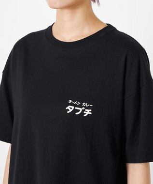 NAVE タブチ×NAVE プリント半袖Ｔシャツ ブラック系