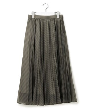 ICB カールマイヤープリーツ スカート スティールカーキ
