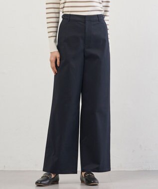 J.PRESS LADIES S チノストレッチ ワイドパンツ
