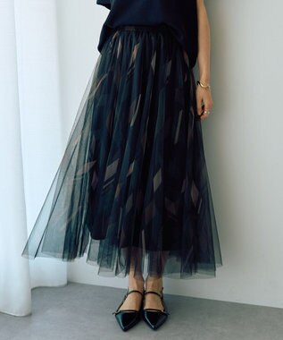 プリントチュールスカート / YECCA VECCA | ファッション通販
