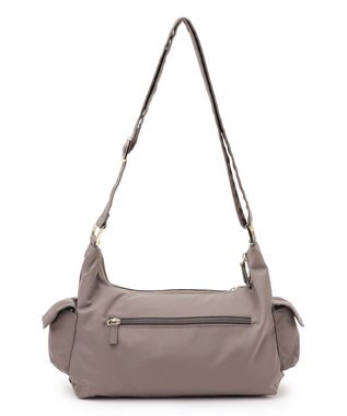 23区 【先行予約】ナイロン サイドポケット ショルダーバッグ グレージュ系