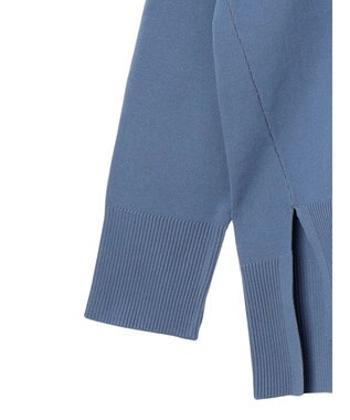 Green Parks かるい　ニットチュニック Sax