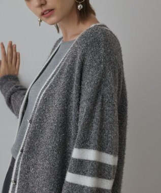 グリッターニットカーディガン