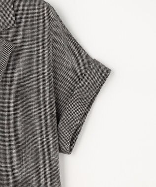 組曲 S 【先行予約】【WEB限定】メランジレノクロス バックペプラムジャケット ブラック系7