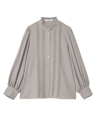 Green Parks ・ＥＬＥＮＣＡＲＥ　ＤＵＥ　ピンタックブラウス Gray Beige