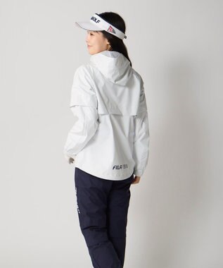 FILA GOLF／marie claire 【FILA GOLF】 収納袋付きレインウェア上下セット ホワイト