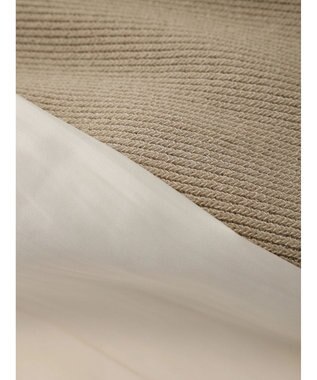 Green Parks とろみ布帛ドッキングニットチュニック Beige