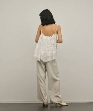 GRACE CONTINENTAL レイヤードイージーパンツ ベージュ