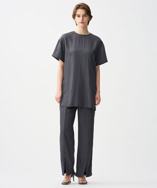 uncrave ドレープツイル スリットパンツ