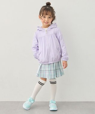 ANY KIDS 【フード取り外し/洗濯機可能】撥水加工リバーシブルゾン ラベンダー