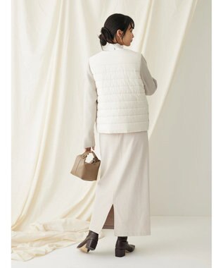 CRAFT STANDARD BOUTIQUE 中綿×ニット切替ジャケット Ivory