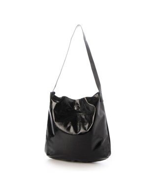 UNBILLION カシュカシュ cachecache / クラッシュメタリック2wayホーボーショルダー ブラック