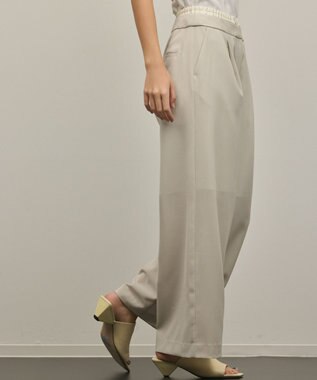 GRACE CONTINENTAL レイヤードイージーパンツ ベージュ