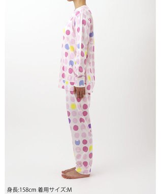 tsumori chisato SLEEP ツモリチサト パジャマ 長袖 長ズボン ルームウェア 綿100%(本体) 天竺素材 薄手 上下セット かぶりタイプ tsumori chisato SLEEP UDX554 /ワコール ピンク