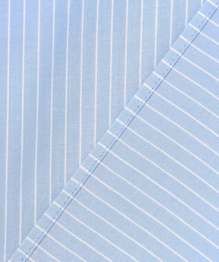 自由区 【着回し力抜群・レイヤードにも】ドレープブロード シャツブラウス サックス×白ライン