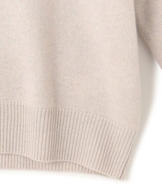 J.PRESS MEN カシミア サドルショルダー クルーネック ニット ライトグレー系