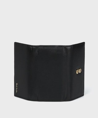 Paul Smith ブライトストライプトリムSS24 キーケース ブラック