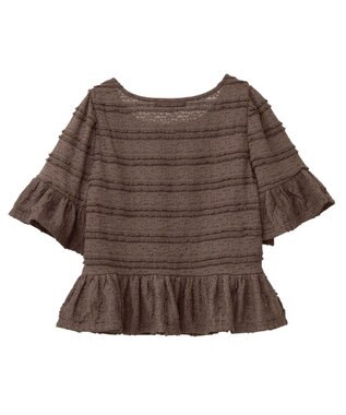 Green Parks ・ＳＵＧＡＲ　ＳＰＯＯＮ　レースフリルプルオーバー Brown