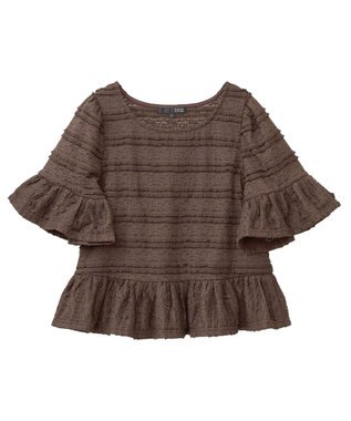 Green Parks ・ＳＵＧＡＲ　ＳＰＯＯＮ　レースフリルプルオーバー Brown