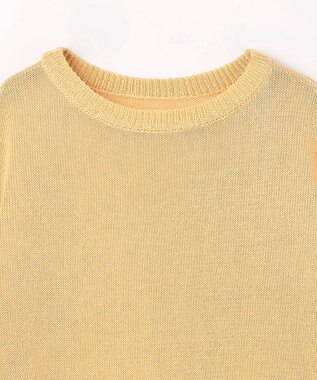 ANY ラミータッチオーバーニット イエロー