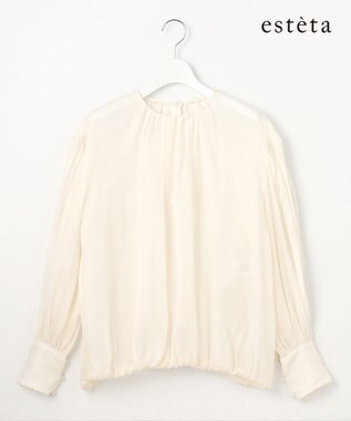 23区 【エステータ】シルクコットンオーガンジー ブラウス