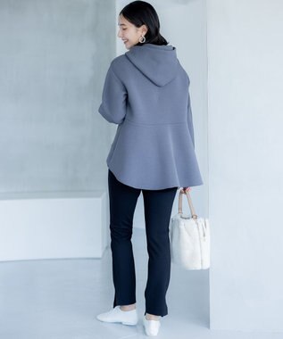 組曲 ダンボールジャージーバックフリル パーカー グレー系