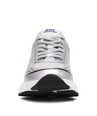 STEVE MADDEN SPEEDSTER-E リサイクリングランニングスニーカー シルバーマルチ