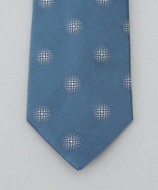 GOTAIRIKU 日本縫製/オリジナル柄【Fermo Fossati】ネクタイ_小紋柄 ターコイズブルー系8