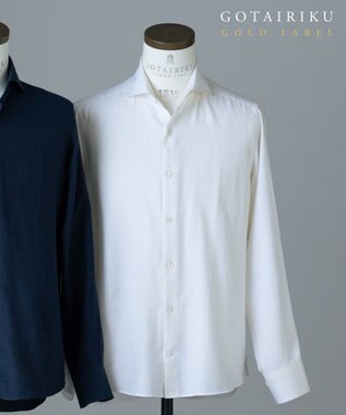 GOTAIRIKU GOLD LABEL/WEB&一部店舗限定【Thomas Mason】コットンカシミヤ フラノシャツ