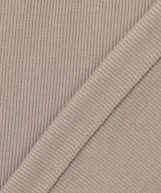 ICB L 【WEB限定カラーあり・洗える】 ブロードステッチリブ タンクトップ クリームブラウンラメ系