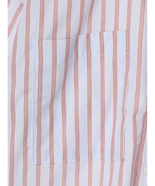 Green Parks イージーケア　ドビーストライプシャツ Sax