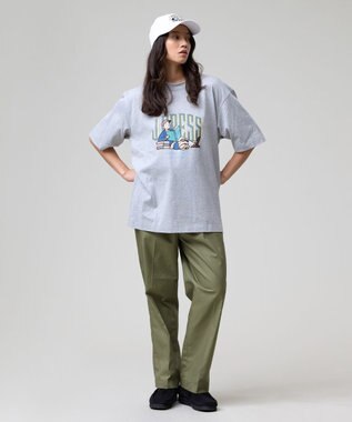 J.PRESS MEN 【AaronChang】【UNISEX】プリント Tシャツ ライトグレー系