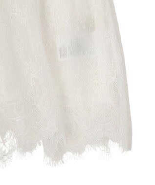 earth music&ecology フリンジレースバックリボンキャミ Off White