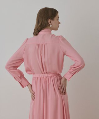 GRACE CONTINENTAL トリアセボウタイブラウス ピンク