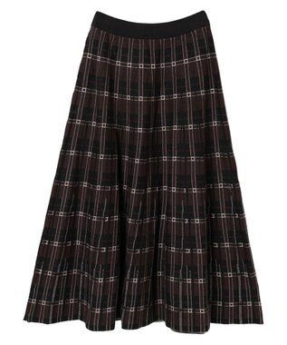 AMERICAN HOLIC ニットプリーツライクチェックスカート Check