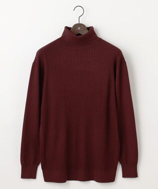 JOSEPH ABBOUD 【キングサイズ・洗える/チクチクしない/3シーズン対応】SNOWY タートルネック ニット ワイン系
