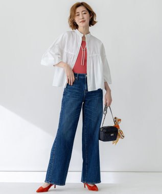 23区 【Oggi3月号掲載】デニム キルティング ショルダーバッグ ネイビー系