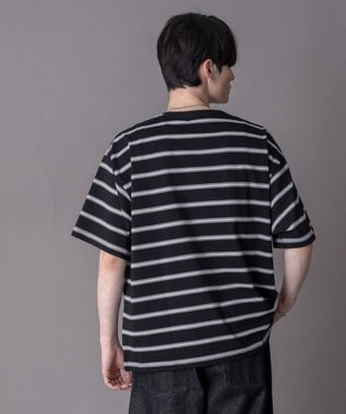 WEGO 【機能T】接触冷感マルチボーダーT（SS） ブラック