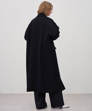 uncrave ライトメルトン ロングチェスターコート ネイビー