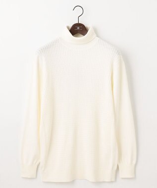 JOSEPH ABBOUD 【キングサイズ・洗える/チクチクしない/3シーズン対応】SNOWY タートルネック ニット アイボリー系